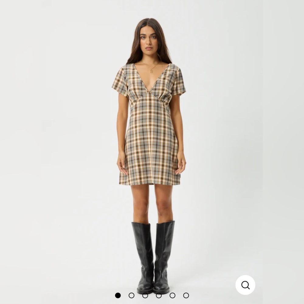 Checkered mini dress